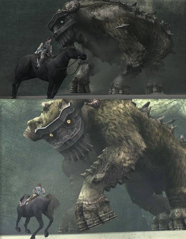 Shadow Of The Colossus Hd Ps3 Vs Ps2 Comparison N4g
