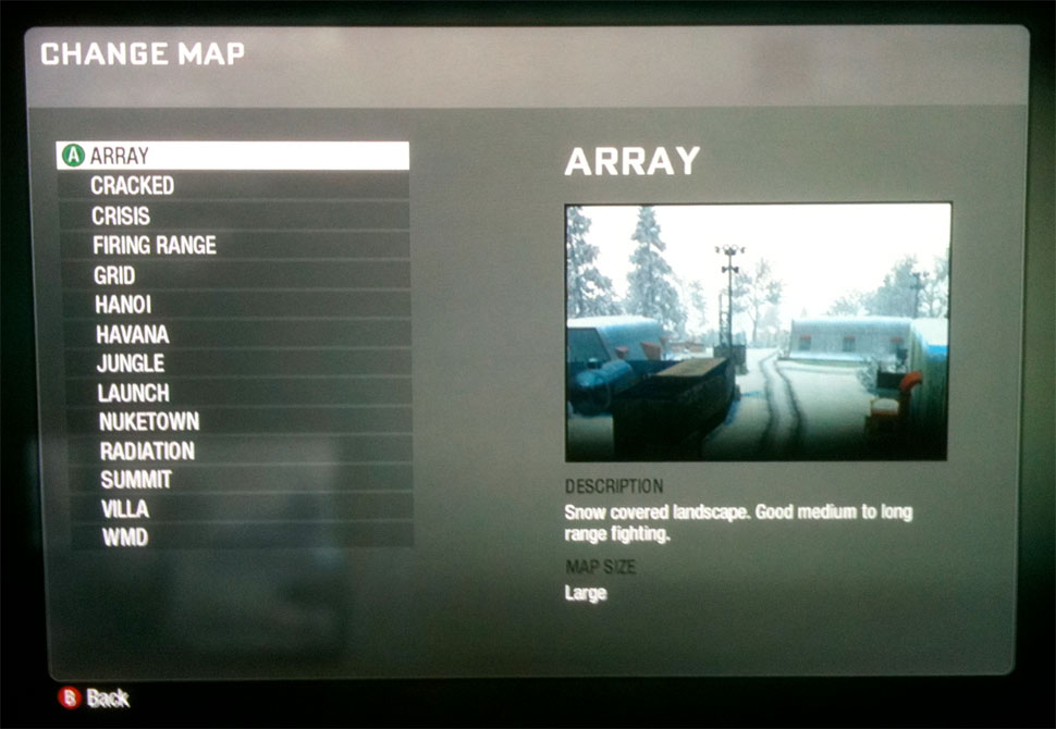 Black Ops Multiplayer Maps