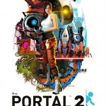 Portal 2 as a ’70s movie poster
