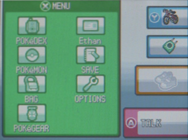 User Interface in Pokemon HeartGold