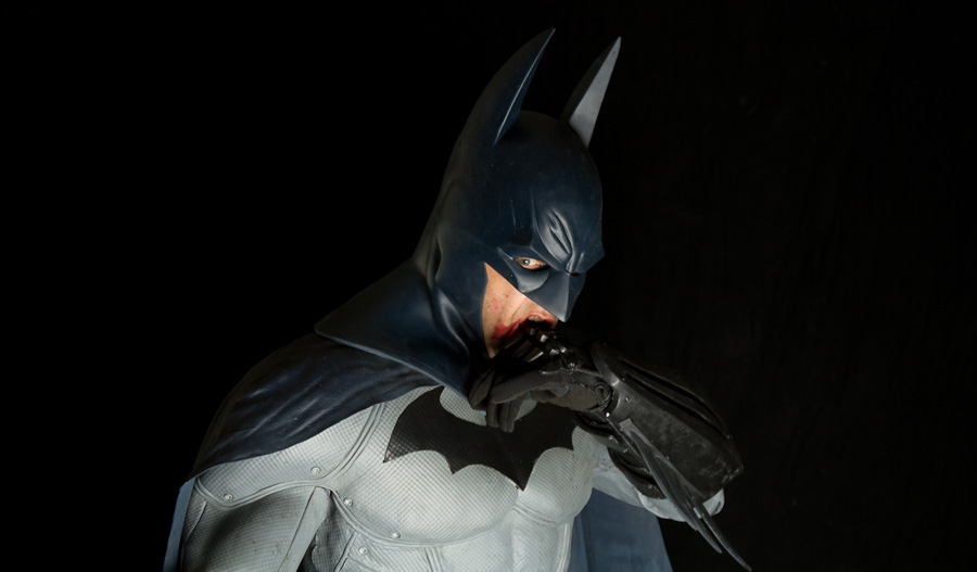 This is how a real life Batman Arkham Asylum suit looks like