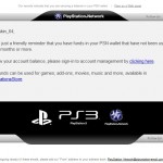 Fake PSN phishing email being sent to users