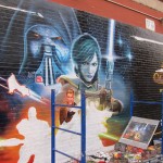 Amazing hand-painted Star Wars: The Old Republic billboard in Brooklyn