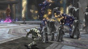 DC Universe Online: Seven combative launch screens