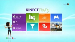 Kinect PlayFit: Some toned screenshots