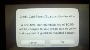 Nintendo to charge a one-time fee of $.50 to let minors use Nintendo Network