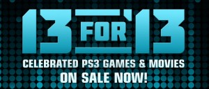 PlayStation Network 13 for 13 sale announced, some good offers