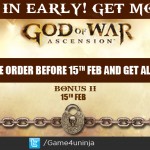 Pre-order God of War: Ascension at Game4u and get these amazing freebies