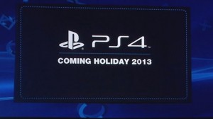 Playstation 4 to Release in 2013 Holidays