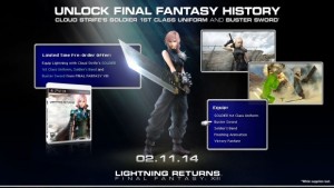 Lightning Returns: Final Fantasy XIII – Preorder Now for Cloud Strife Costume and Buster Sword