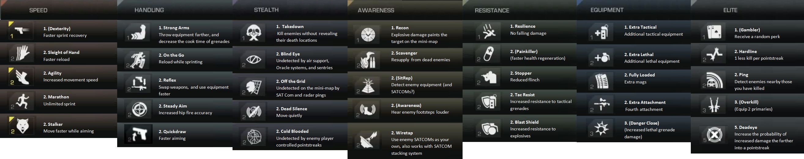 Call of Duty Ghosts perks