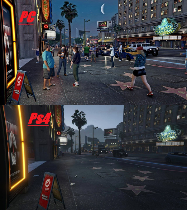 Grand Theft Auto 5 Pc Vs Ps4 Graphics Comparison Show Dense Vegetation