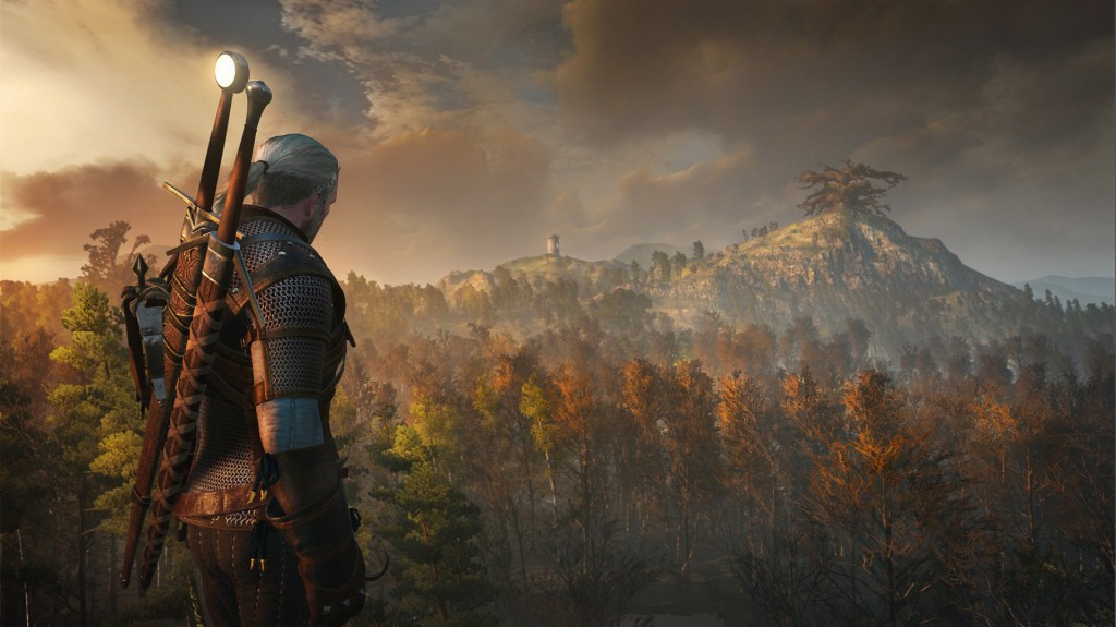 Geralt Overlooking A Wide Vista