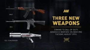 Call of Duty Advanced Warfare Receiving AK47, M16 and CEL-3 Cauterizer for Multiplayer