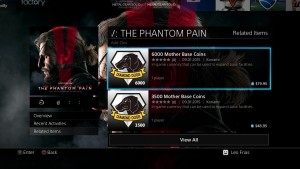 Metal Gear Solid 5: The Phantom Pain MB Coins Are Ridiculously Expensive