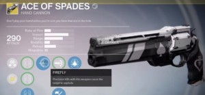 Destiny The Taken King: How To Unlock The Hunter-Specific Ace Of Spades Hand Cannon