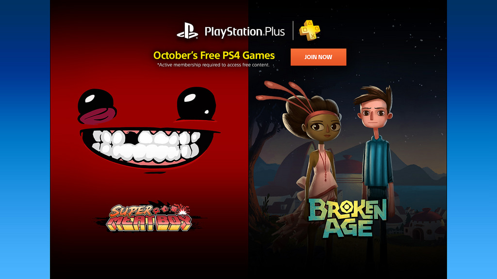 free games ps4 october
