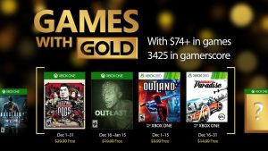 Xbox Live Games With Gold For December Include Sleeping Dogs, Outlast, and Burnout Paradise