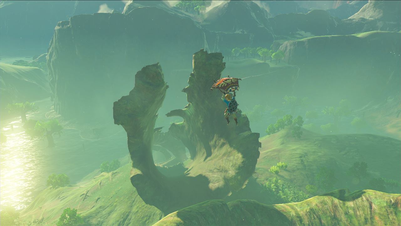 video game characters, The Legend of Zelda, The Legend of Zelda: Breath of the  Wild, cemu, screen shot, video game art, fire, trees, grass, sky, wands