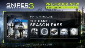 Sniper: Ghost Warrior 3 Season Pass Free When Pre-Ordering on PC/PS4
