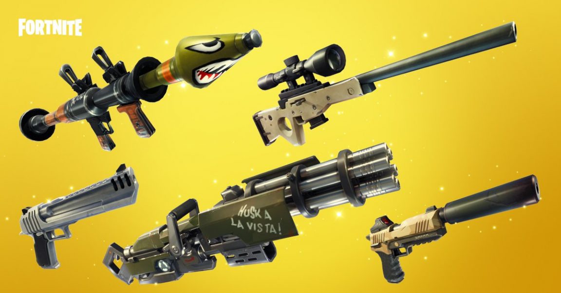 Fortnite Scar With A Rocket On The Front Fortnite Battle Royale S Solid Gold Mode Doles Out Legendary Loot
