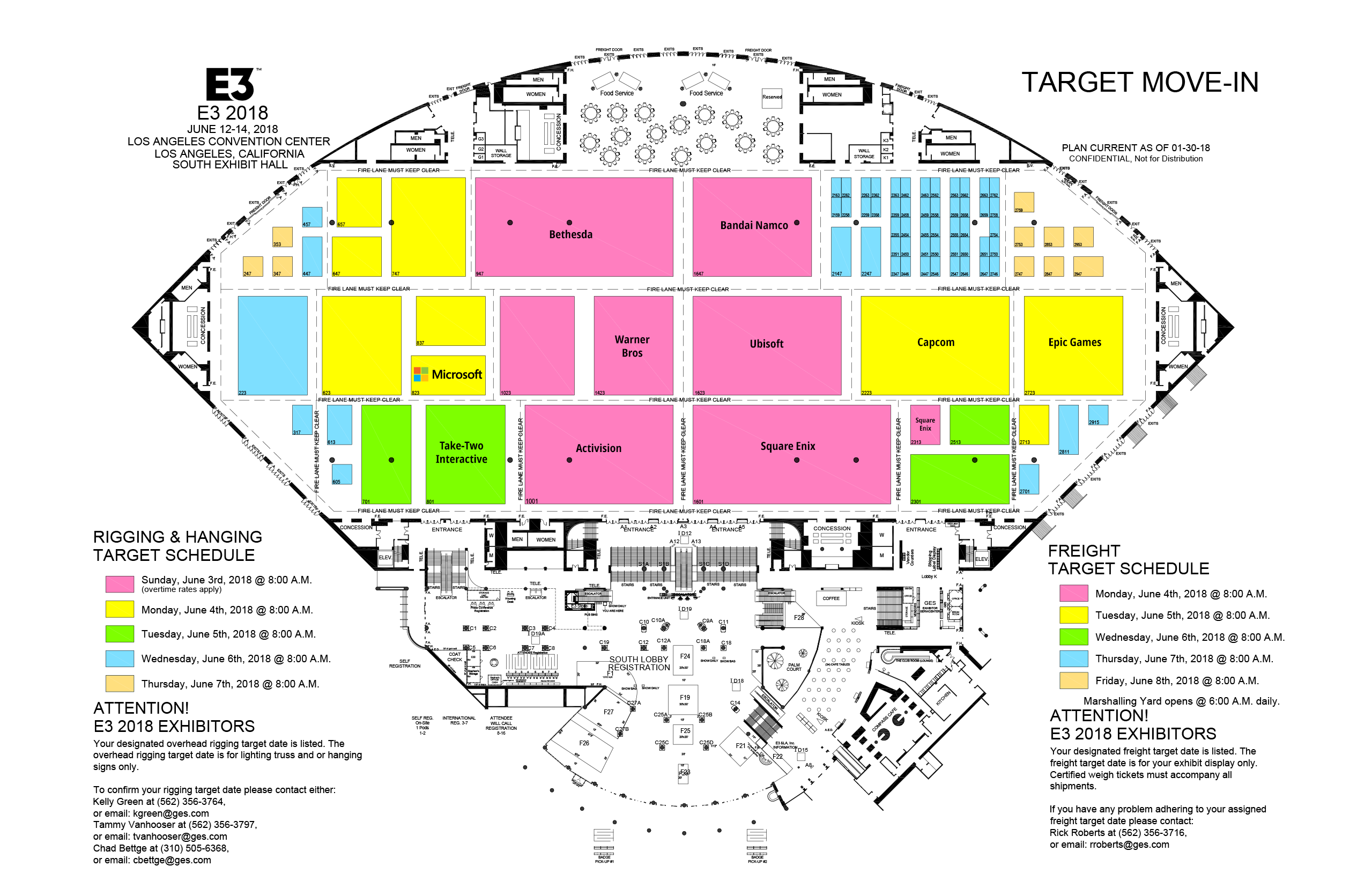 E3 2018 Floor Plans Revealed; Nintendo and Sony Lead the
