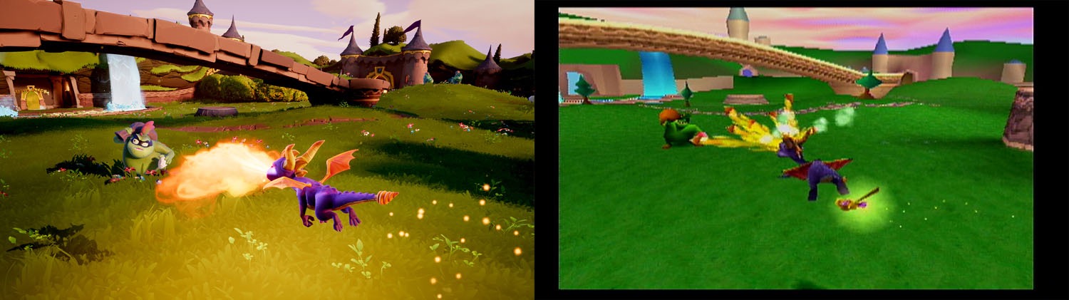 Spyro Regnited trilogy comparison