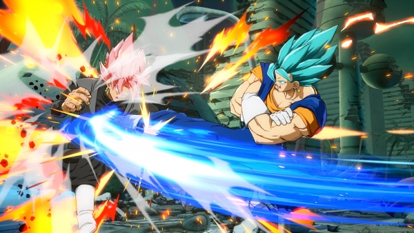 Dragon Ball FighterZ - Gogeta Blue vs Full Power Broly Gameplay