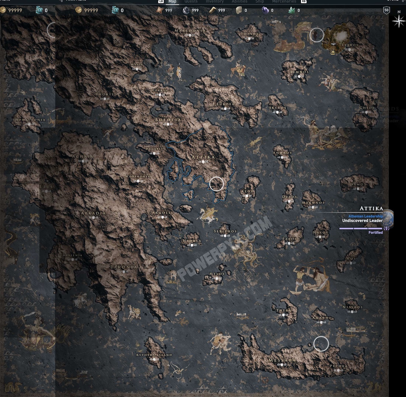 Assassin s Creed Odyssey Greek Map And Video 