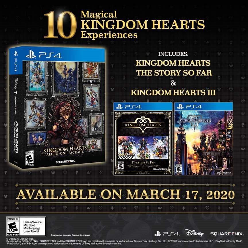 Kingdom Hearts All-In-One Package PS4 Physical Release Announced