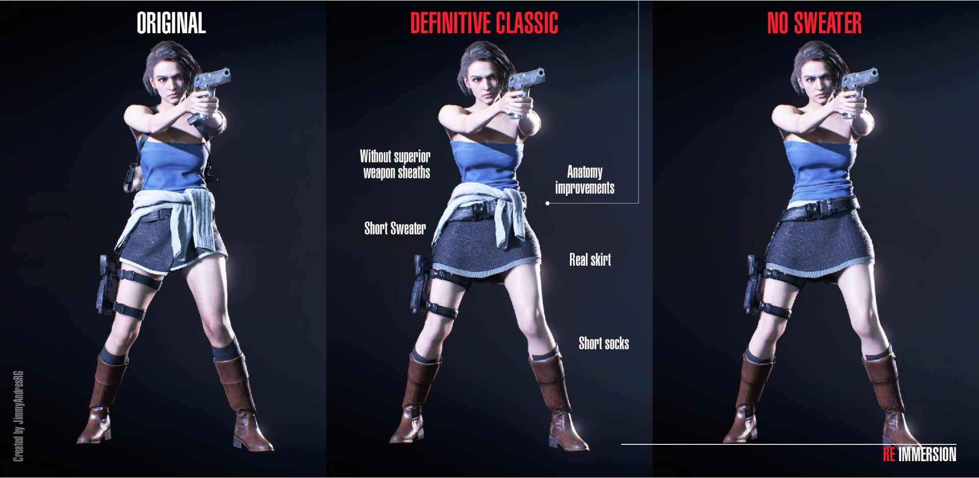 resident evil 3 outfits