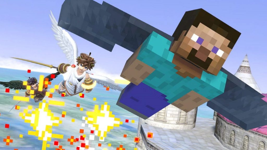 Super Smash Bros. Ultimate Minecraft’s Steve Launches on