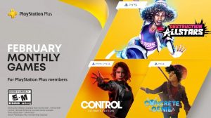 Destruction AllStars, Control: Ultimate Edition on PS5 Free With PlayStation Plus in February 2021