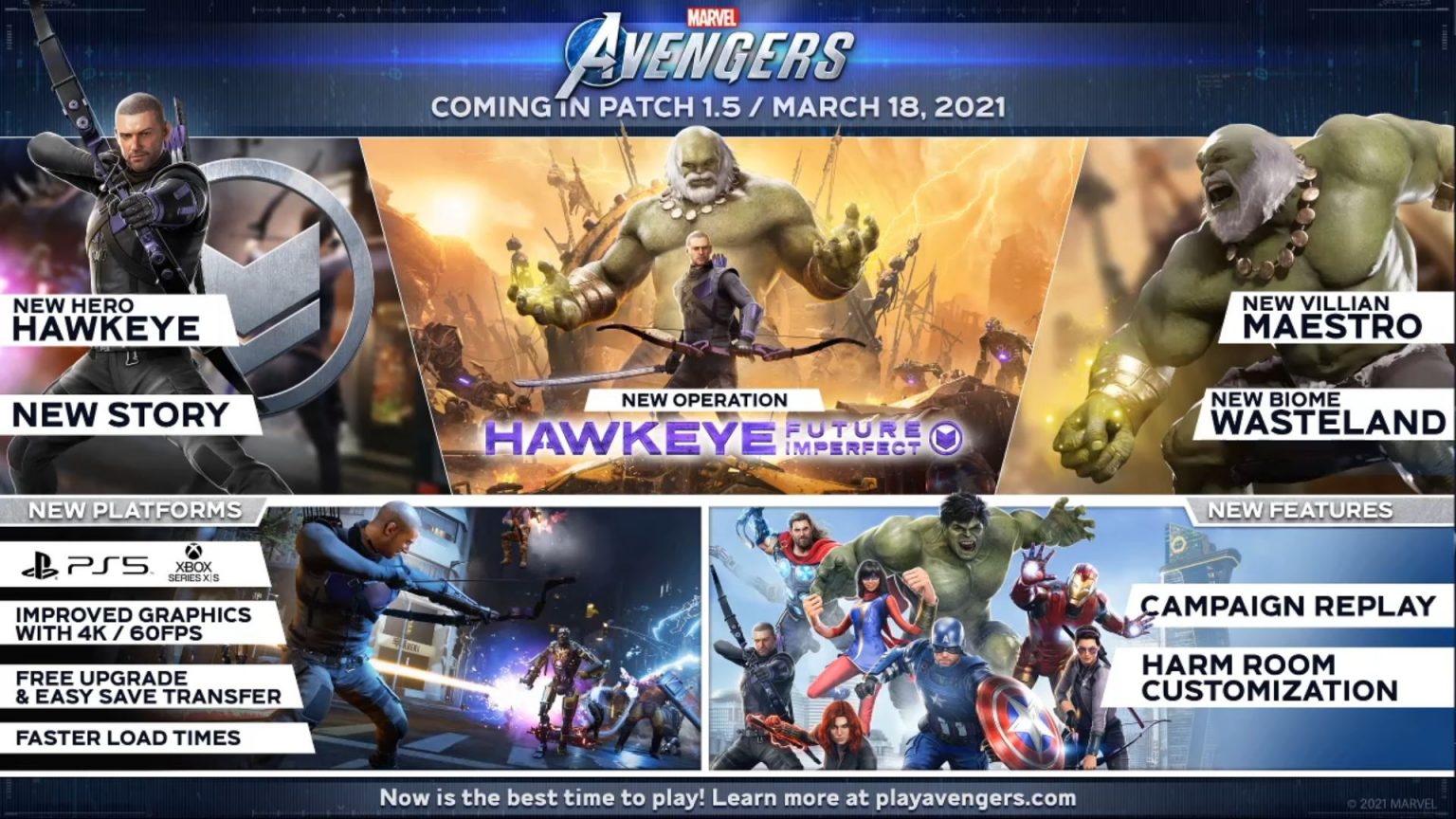 Marvel’s Avengers Adds Campaign Replay on March 18th