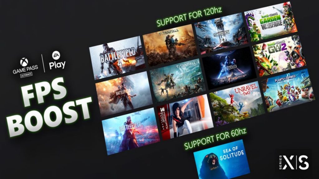 Xbox series x fps boost какие игры