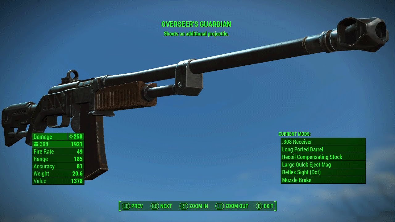 Overseer's Guardian Combat Rifle - Fallout 4
