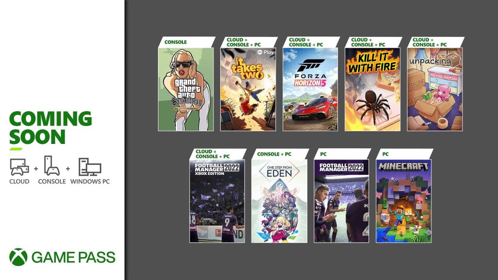 Xbox Game Pass - November 2021