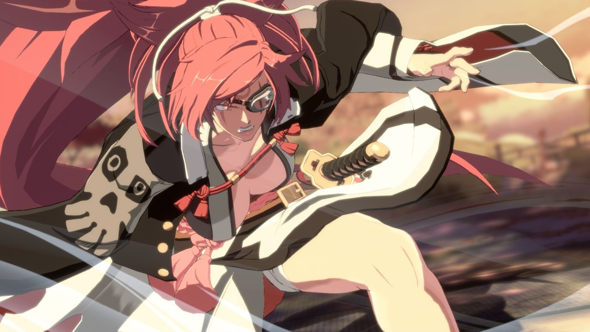 Pink-haired female anime character wallpaper, artwork, Guilty