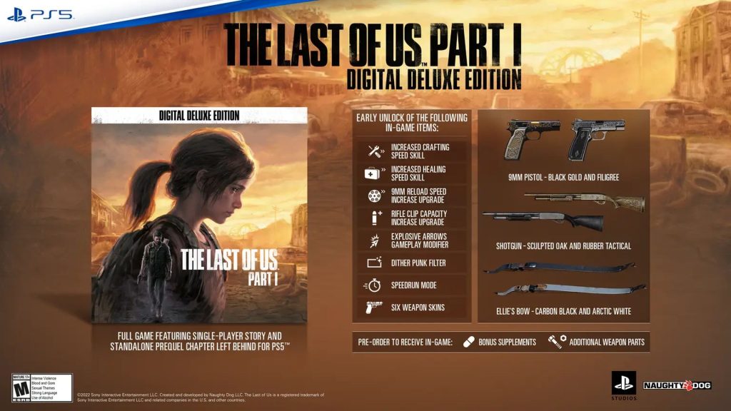 The Last of Us Part 1 Digital Deluxe Edition