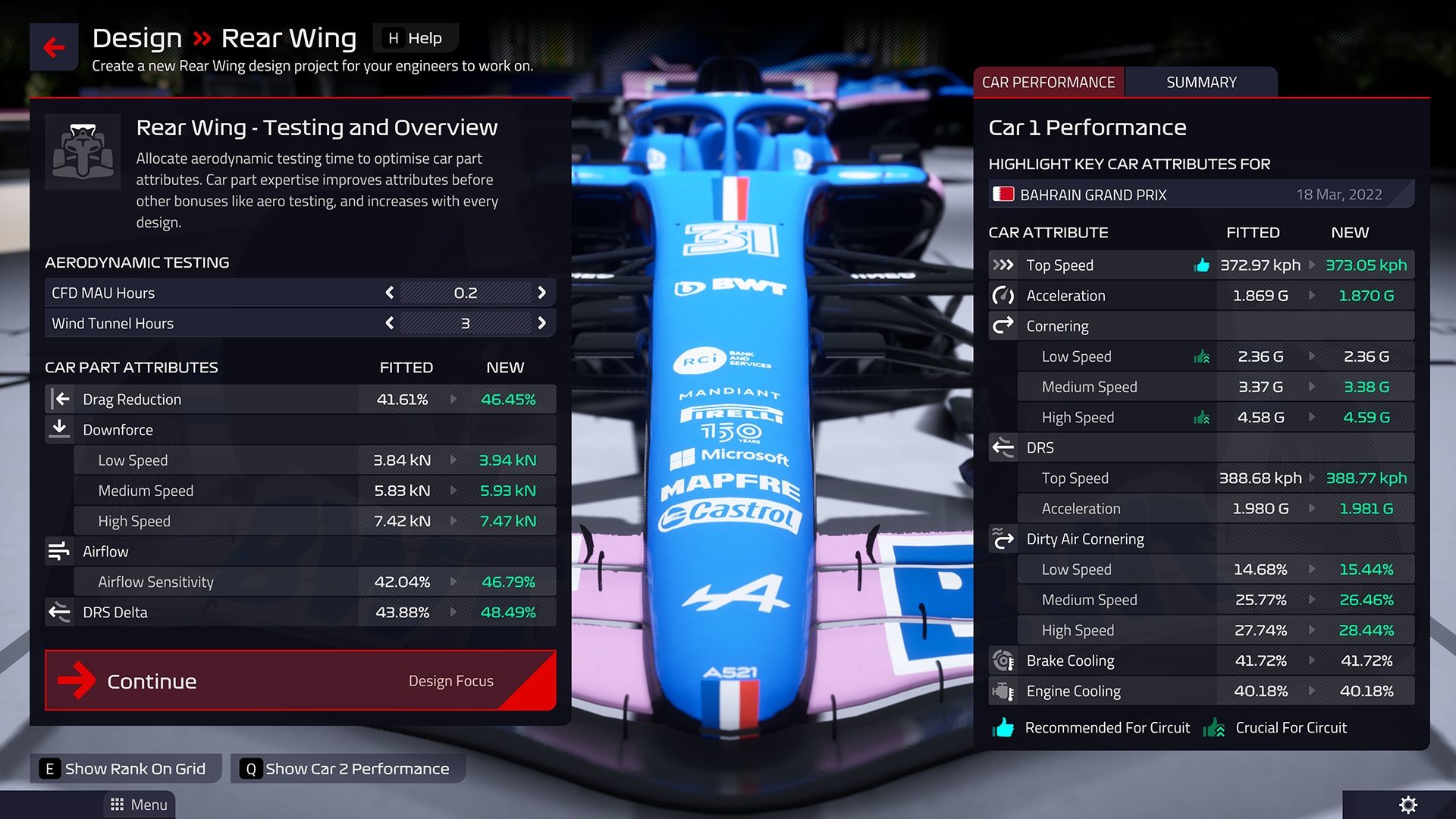F1 Manager 2022 Bahrain Testing Results : r/F1Manager