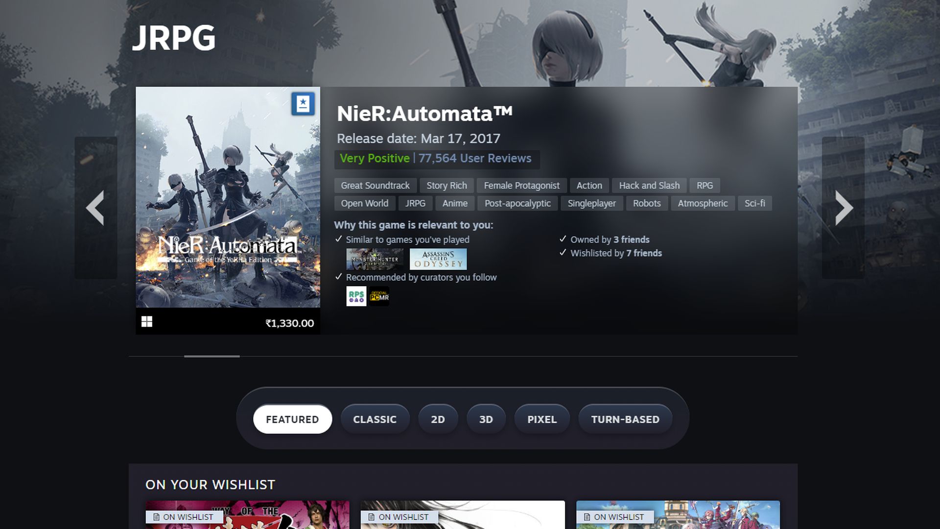Oneerlijk Spanje ironie Steam Updates Store with Personalised Categories for Players