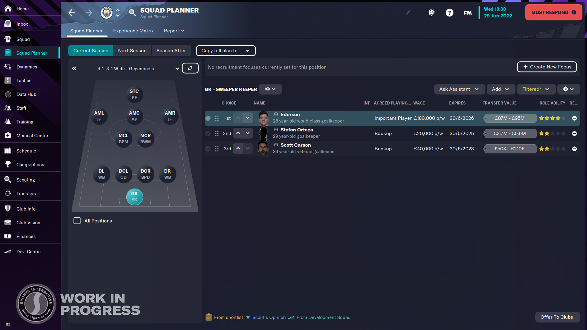 Football Manager 2023 Squad Planner 