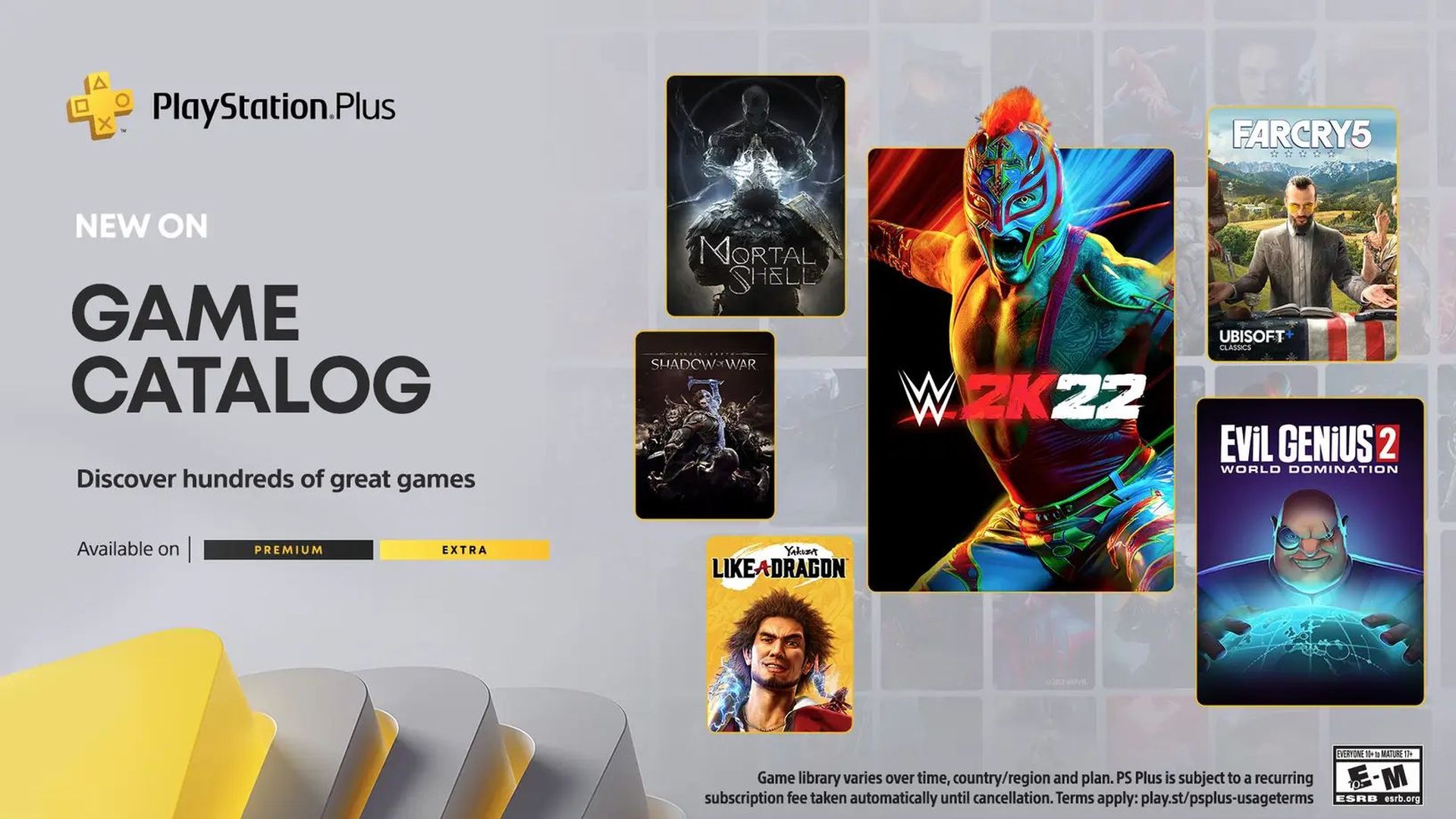 Far Cry 5, Judgment, WWE 2K22, and More Out on December 20th for PS Plus  Extra/Premium
