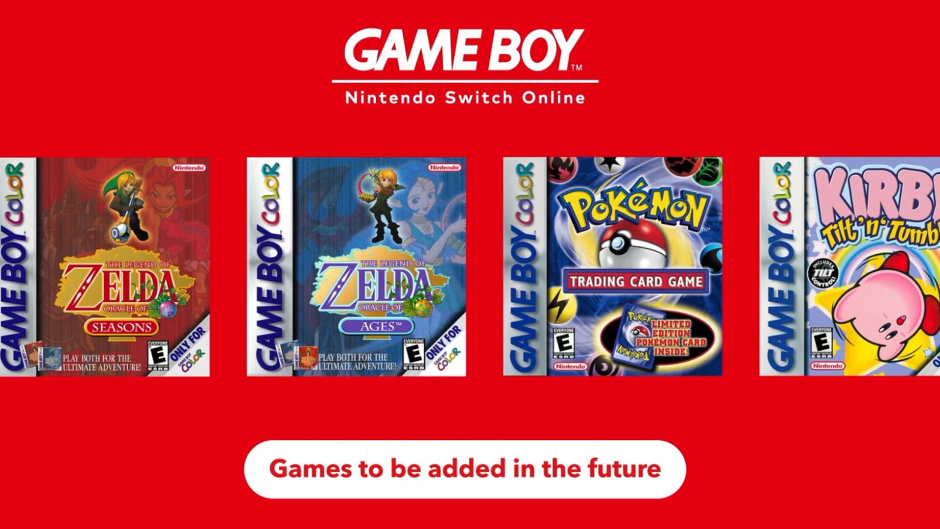 Future Game Boy and Game Boy Advance Titles for Nintendo
Switch Online Revealed