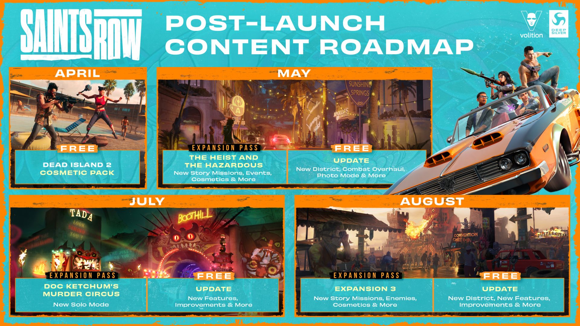 Saints Row - Post-Launch Content Roadmap