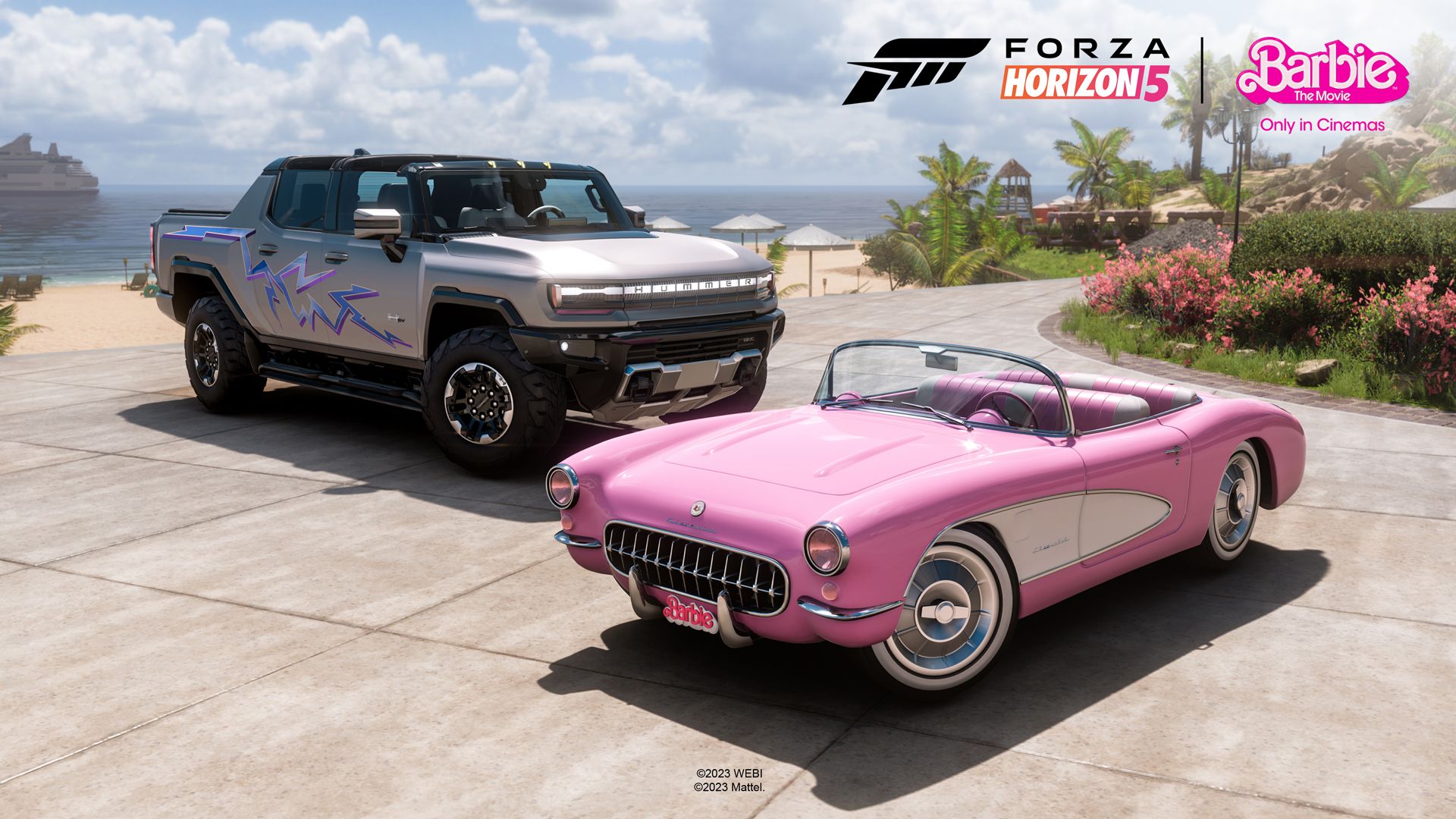 Forza Horizon 5 Adds 2 Free Vehicles Inspired by New Barbie Film