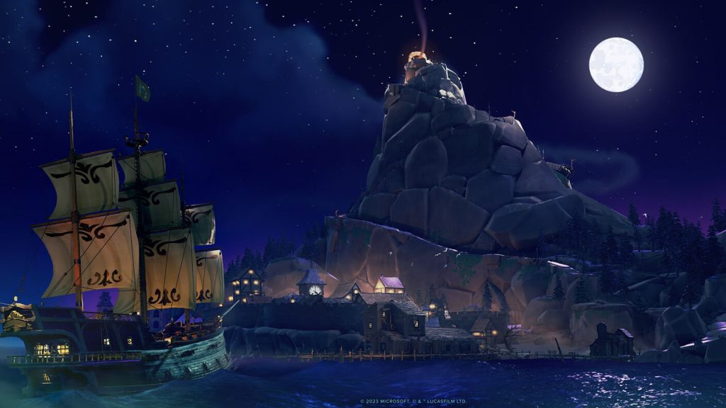 sea of thieves the legend of monkey island melee island