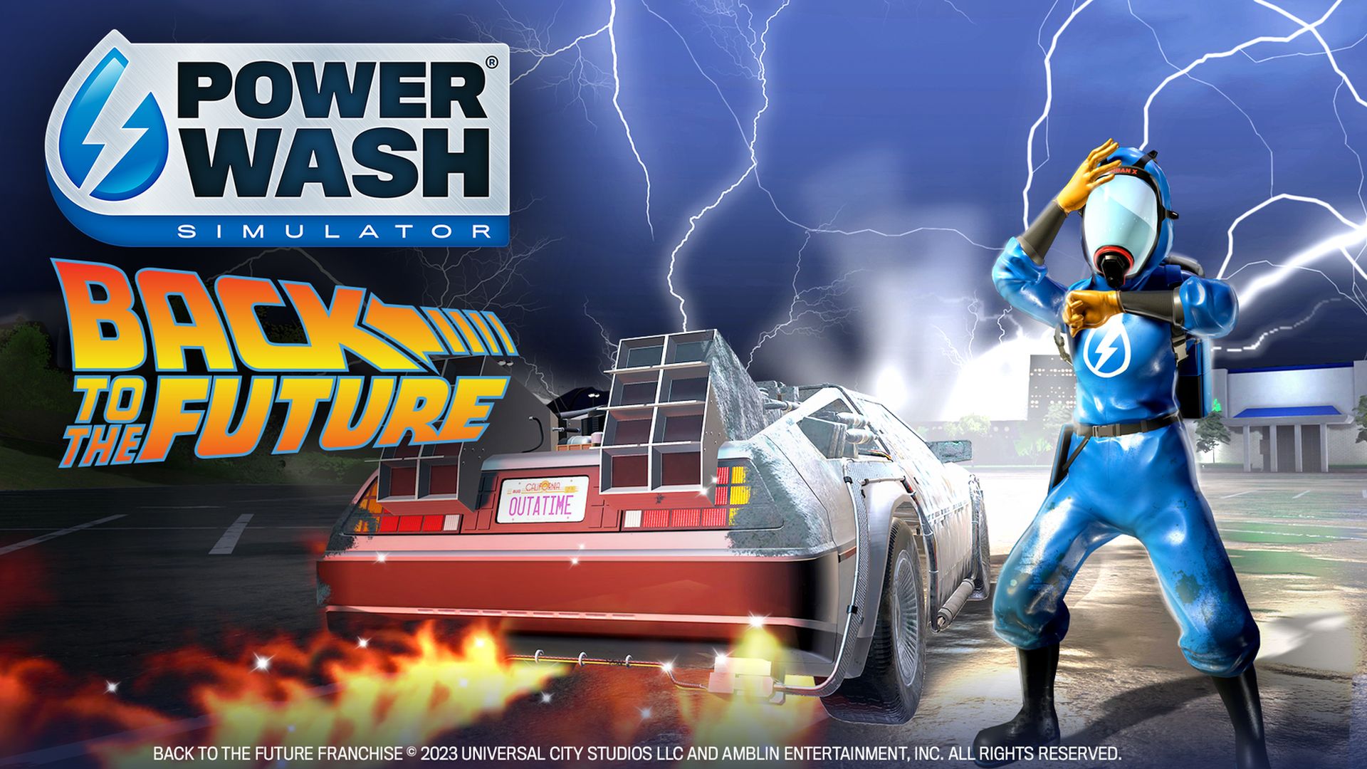 PowerWash Simulator is Going Back to the Future With New DLC Later This Year