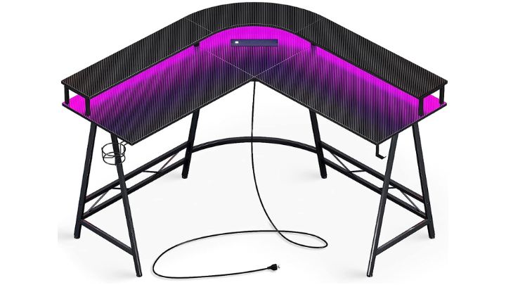 Huuger L Shaped Desk Gaming Desk