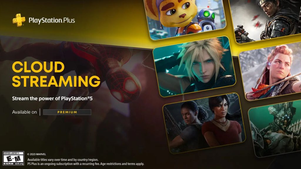 PS5 Cloud Streaming for PS Plus Premium